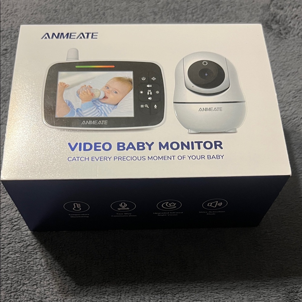 ANMEATE SM935E 960ft range video baby monitor never used original packaging NWT